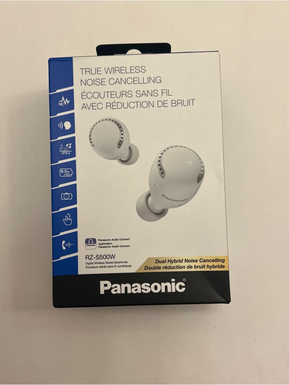 Panasonic‎ RZ-S500W True Wireless Bluetooth Noise Cancelling Earphones (White)